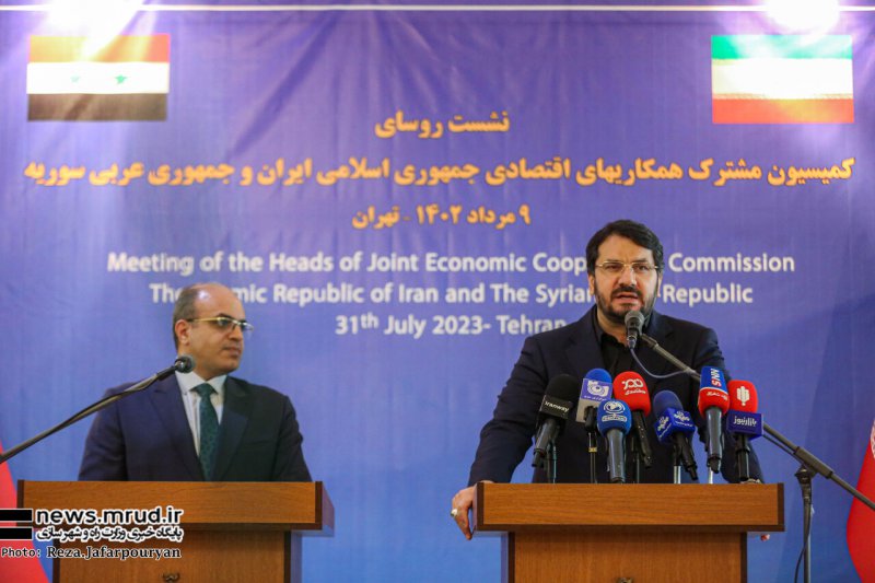  نشست خبری روسای کمیسیون اقتصادی مشترک ایران و سوریه