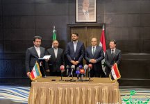 مراسم امضای تفاهم‌نامه همکاری در زمینه‌های مختلف اقتصادی و فرهنگی میان ایران و سوریه